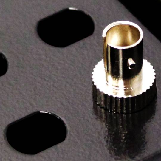 Caja de terminales de fibra óptica metálica negro de 12 ST