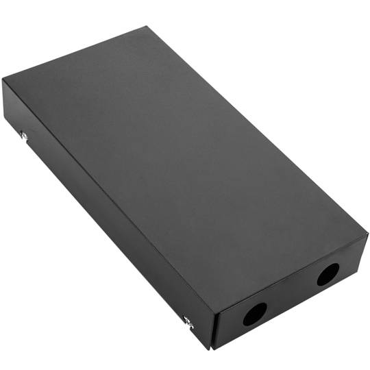 12 FC black metallic fiber optic terminal box