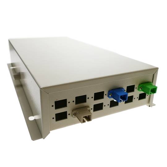 Terminal Box fibre optique 12 SC beige métallisé
