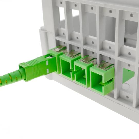 Caixa de terminals de connexió de fibra òptica de plàstic beix de 24 ports SC