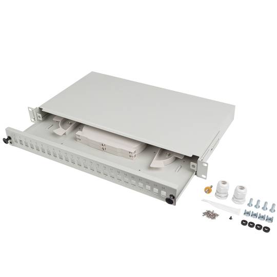 Patch panel branco para rack 19