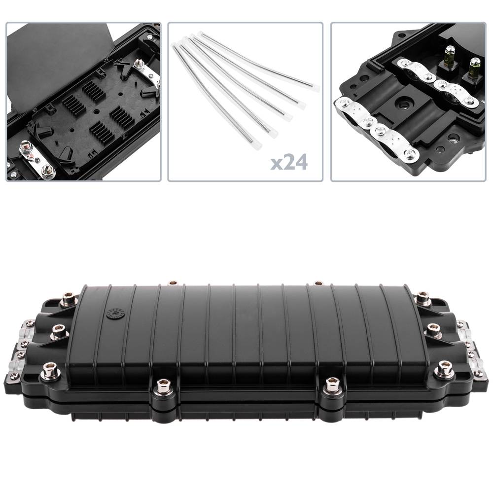 Pozioma torpeda światłowodowa IP68 37 x 17 x 6.5 cm