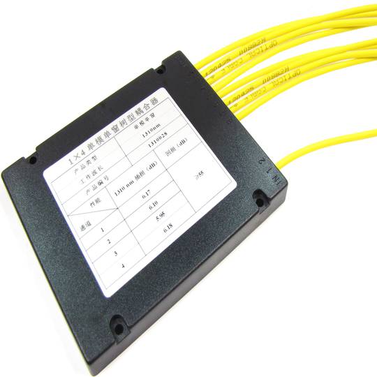 Fibra de sinal separador óptico 1 a 8 com uma janela de 1310