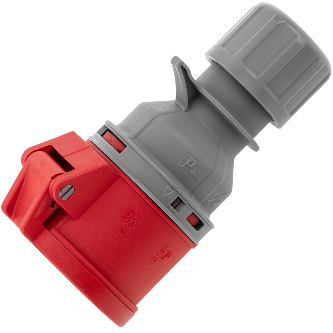 Prise industrielle CEE plug femelle 3P+T+N 32A 380V IP44 IEC-60309 de surface