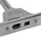Placa de conexión FireWire 400 IEEE 1394 de 4 pines y 6 pines hembra