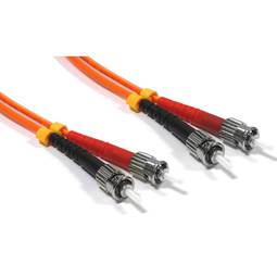 Kabel światłowodowy ST do ST wielomodowy dupleks 50/125 o długości 3 m