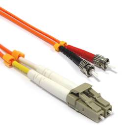 Glasvezelkabel LC naar ST multimode duplex 50/125 van 20 m