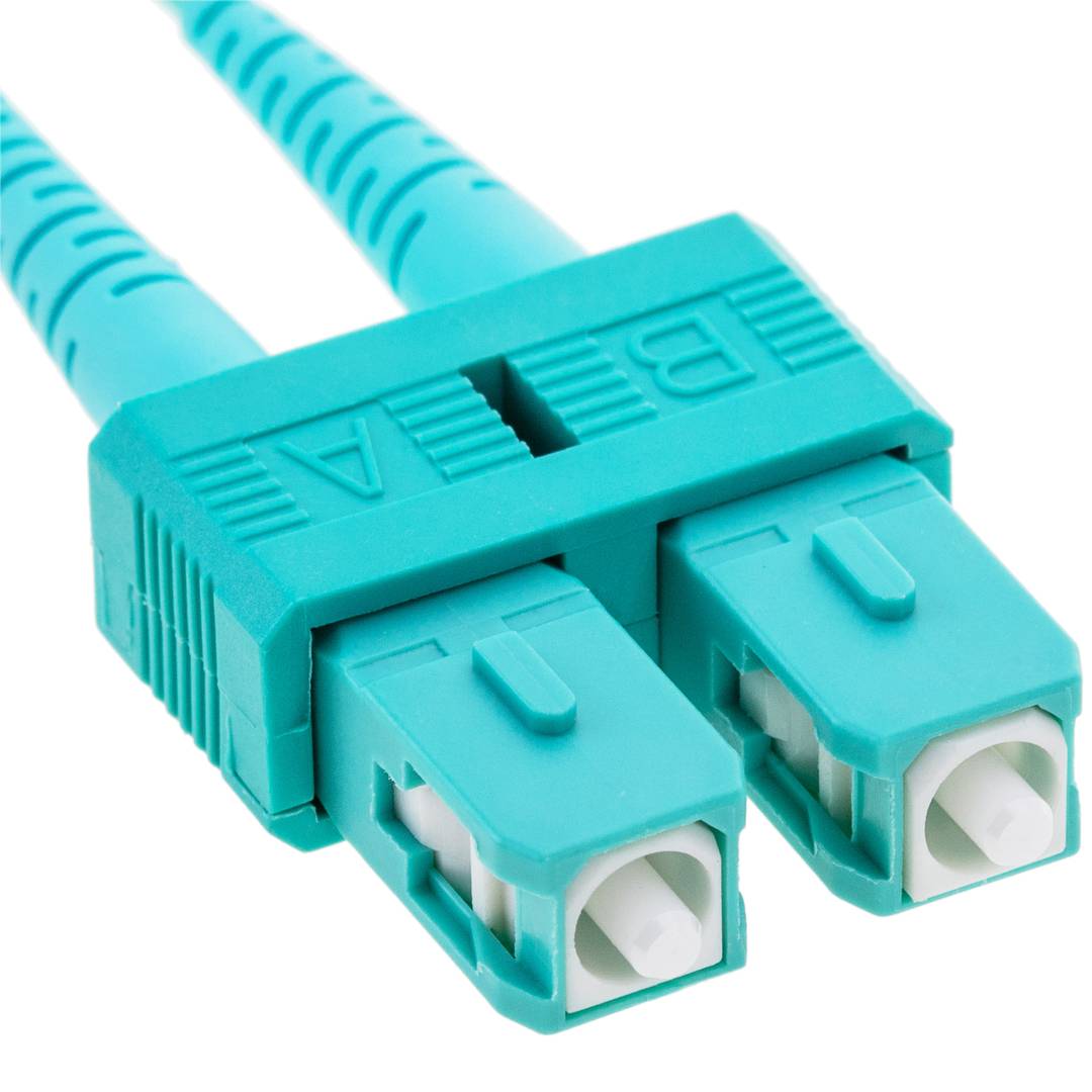 Cable de fibra óptica OM4 para router de SC a SC multimodo simplex  50µm/125µm, 3m - Accesorios y componentes fibra óptica - Los mejores  precios