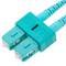 Cable OM3 de fibra òptica SC a SC multimode duplex 50/125 de 1m