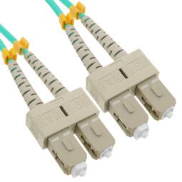 Câble à fibre optique OM3 SC à SC duplex multimode 50/125 20m
