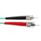 OM3 Fiber Optic Cable ST to ST multimode duplex 50/125 50cm