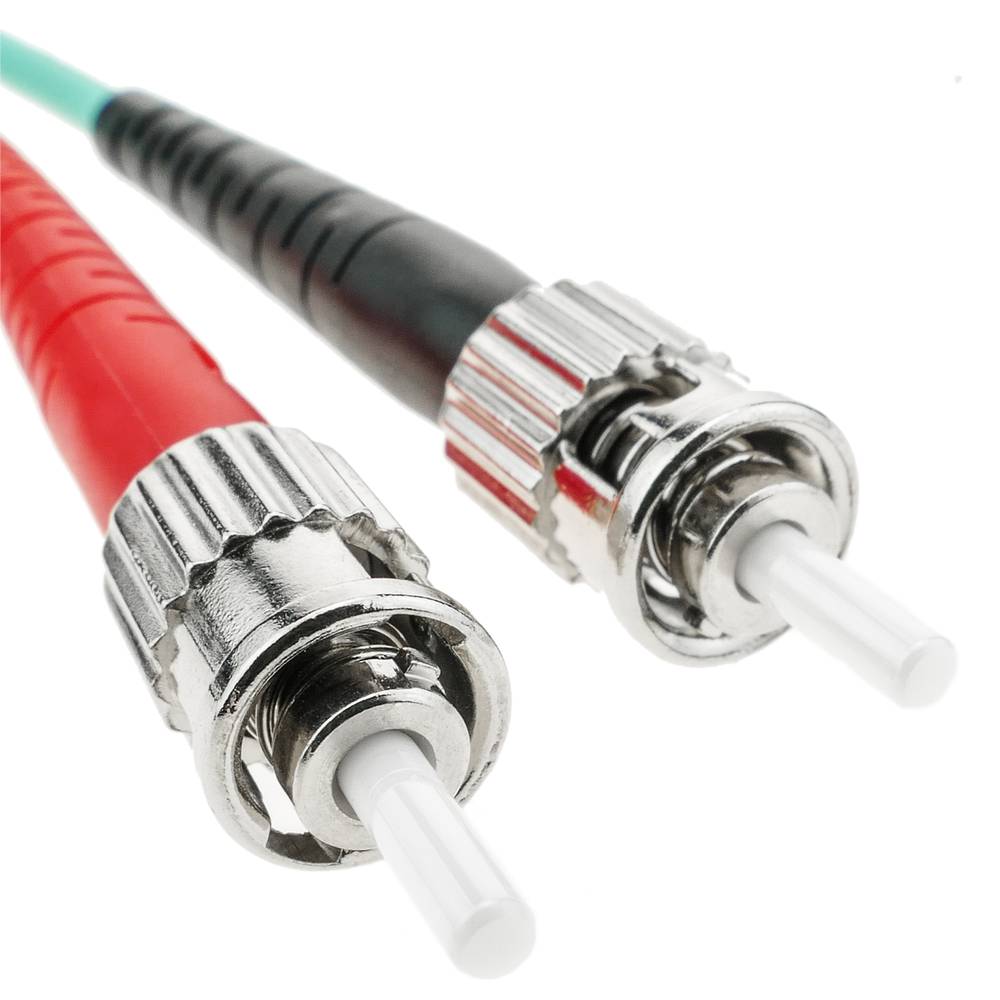 Kabel światłowodowy OM3 wielomodowy dupleks ST do ST 50/125 o długości 25m