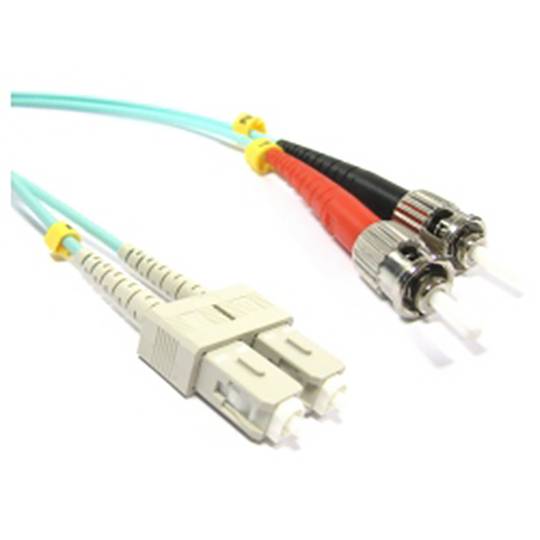 OM3 Fiber Optic Cable ST para SC duplex multimodo 50/125 10m