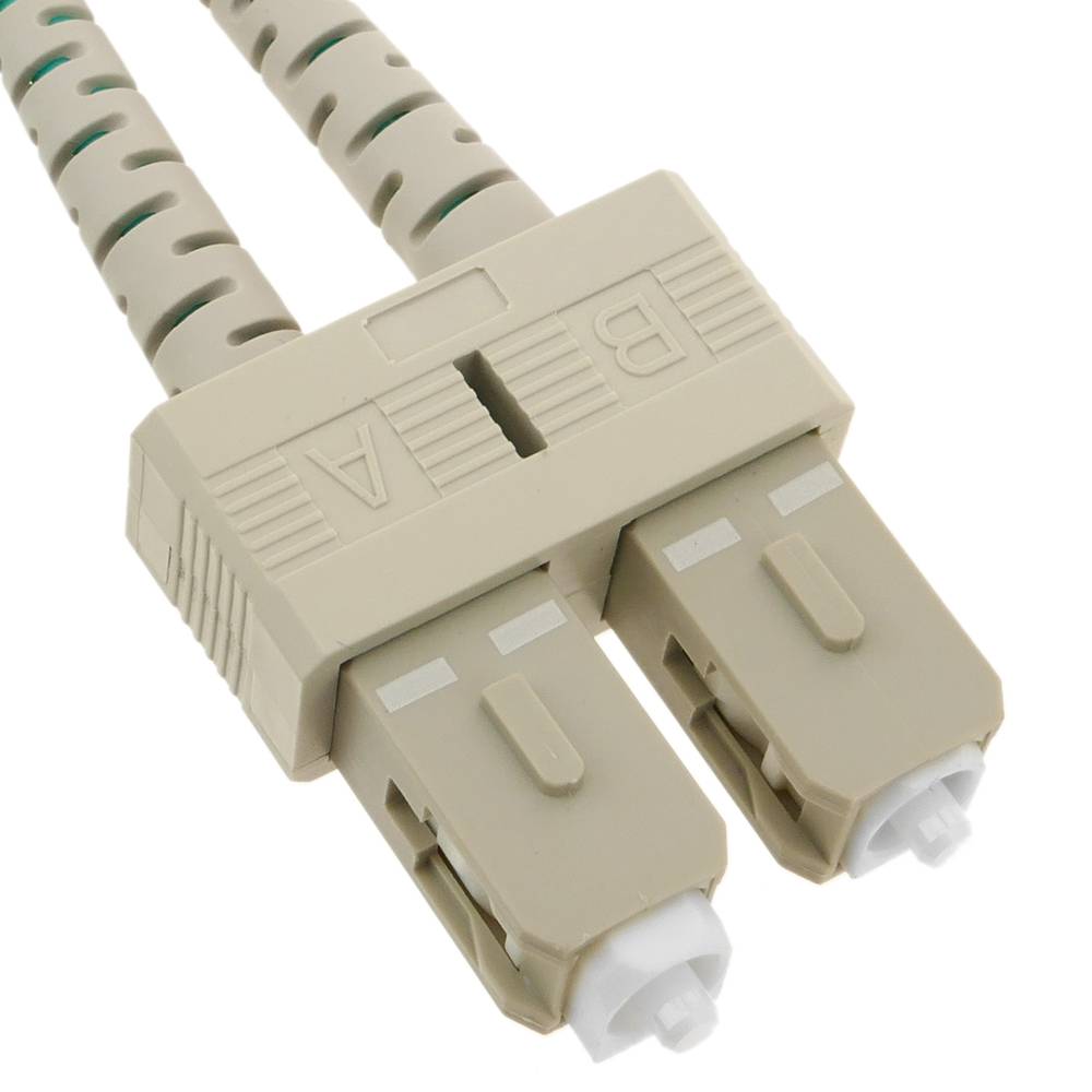 OM3 glasvezelkabel ST naar SC multimode duplex 50/125 van 15m