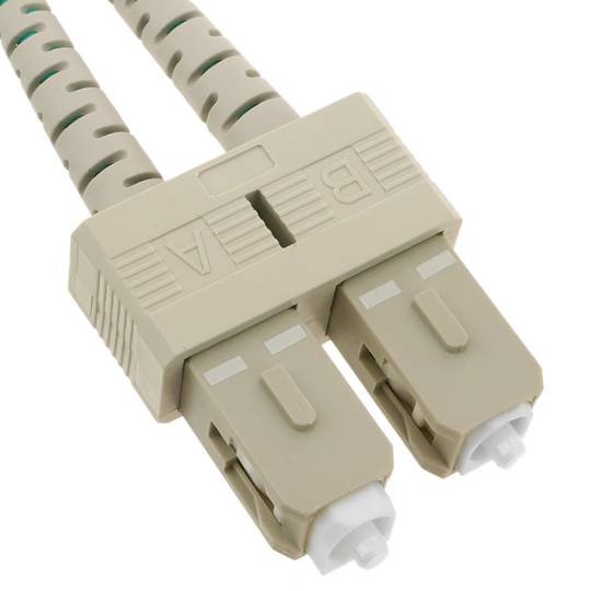 OM3 glasvezelkabel ST naar SC multimode duplex 50/125 van 15m