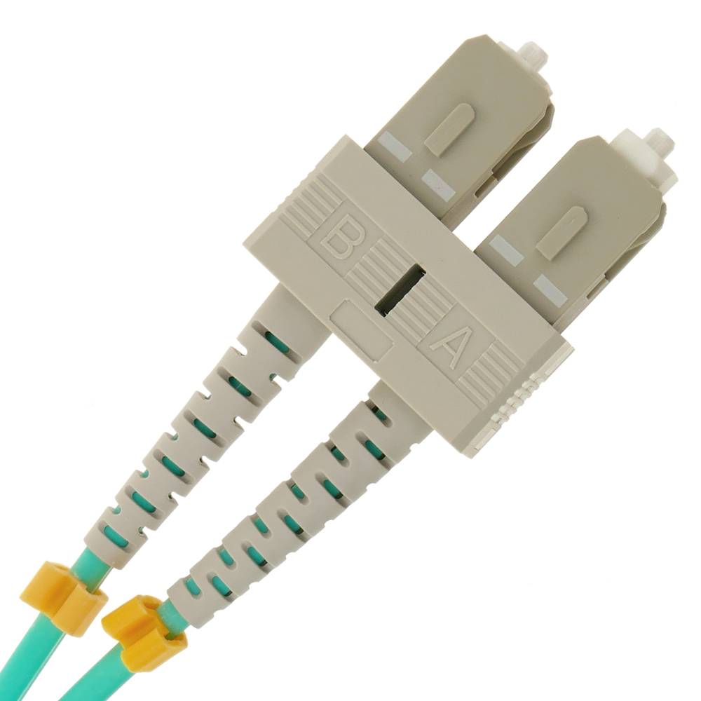 OM3 glasvezelkabel ST naar SC multimode duplex 50/125 van 15m