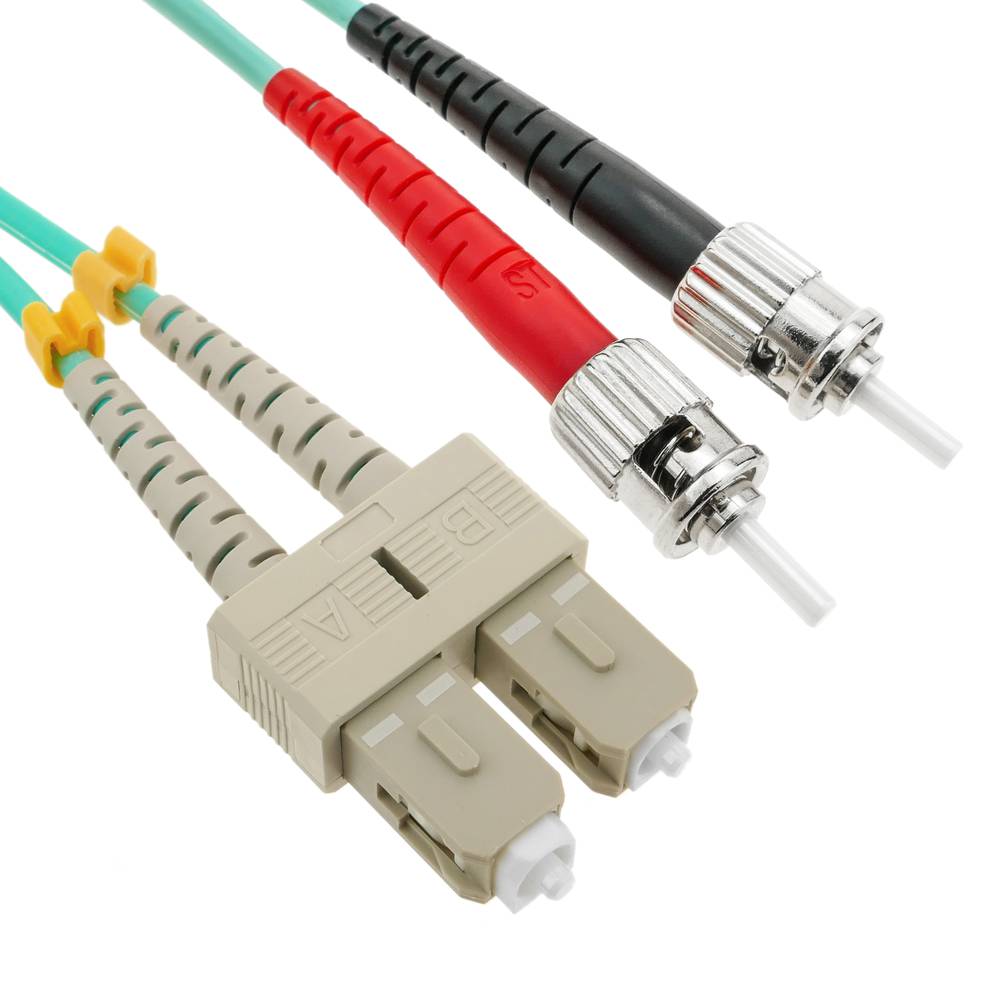 OM3 cavo in fibra ottica ST a SC duplex multimodale 50/125 25m