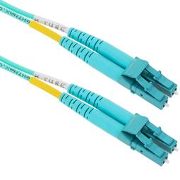 Kabel światłowodowy OM3 od LC do LC wielomodowy dupleks 50/125 1m