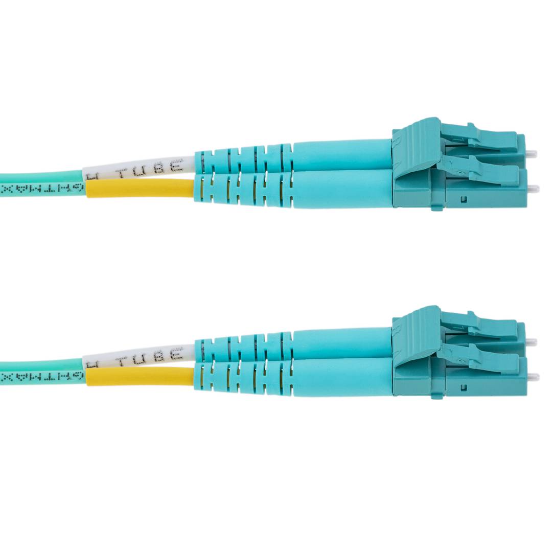 OM3 Fiber Optic Cable LC/UPC to LC/UPC duplex 50/125 multimode 1m