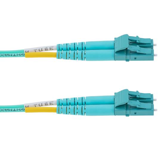 OM3 Fiber Optic Cable LC/UPC to LC/UPC duplex 50/125 multimode 1m