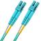 OM3 Fiber Optic Cable LC/UPC to LC/UPC duplex 50/125 multimode 1m