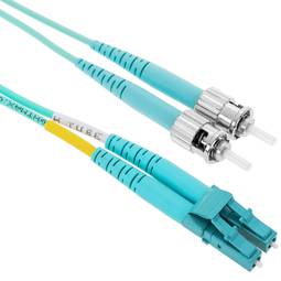 OM3 Lichtwellenleiter LC auf ST-Duplex Multimode 50/125 1m