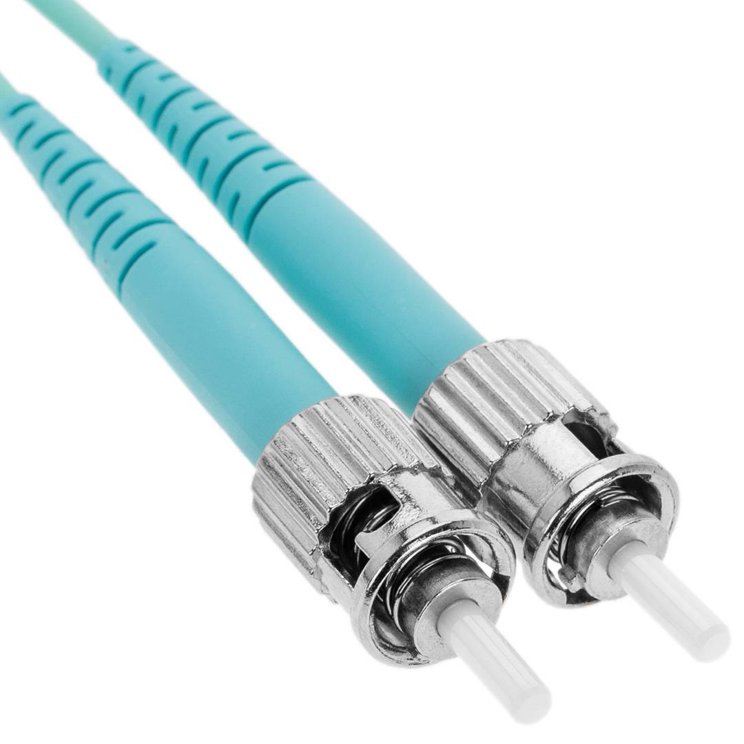 Câble de Raccordement MANHATTAN à Fibre Optique 3M, Duplex, Multimode - Aqua