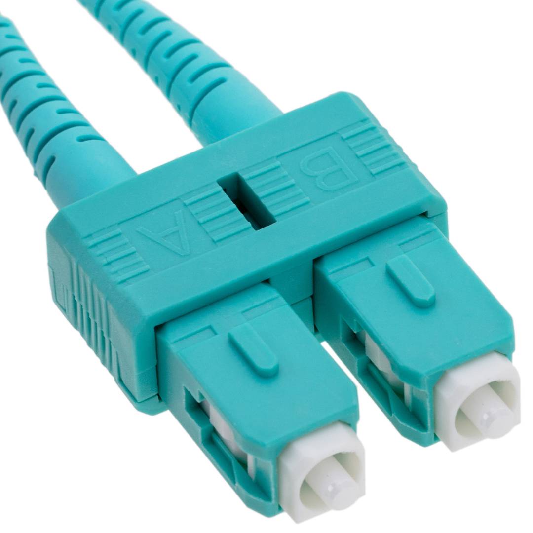 Cable OM3 de fibra óptica LC a SC multimodo duplex 50/125 de 5m