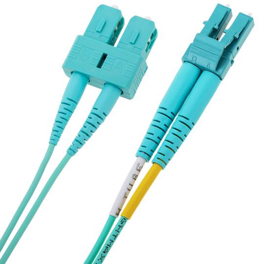 Cable OM3 de fibra óptica LC a SC multimodo duplex 50/125 de 5m