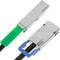 Cable QSFP + SFF-8436 a CX4 SFF-8470 de 10 Gigabit d'1m
