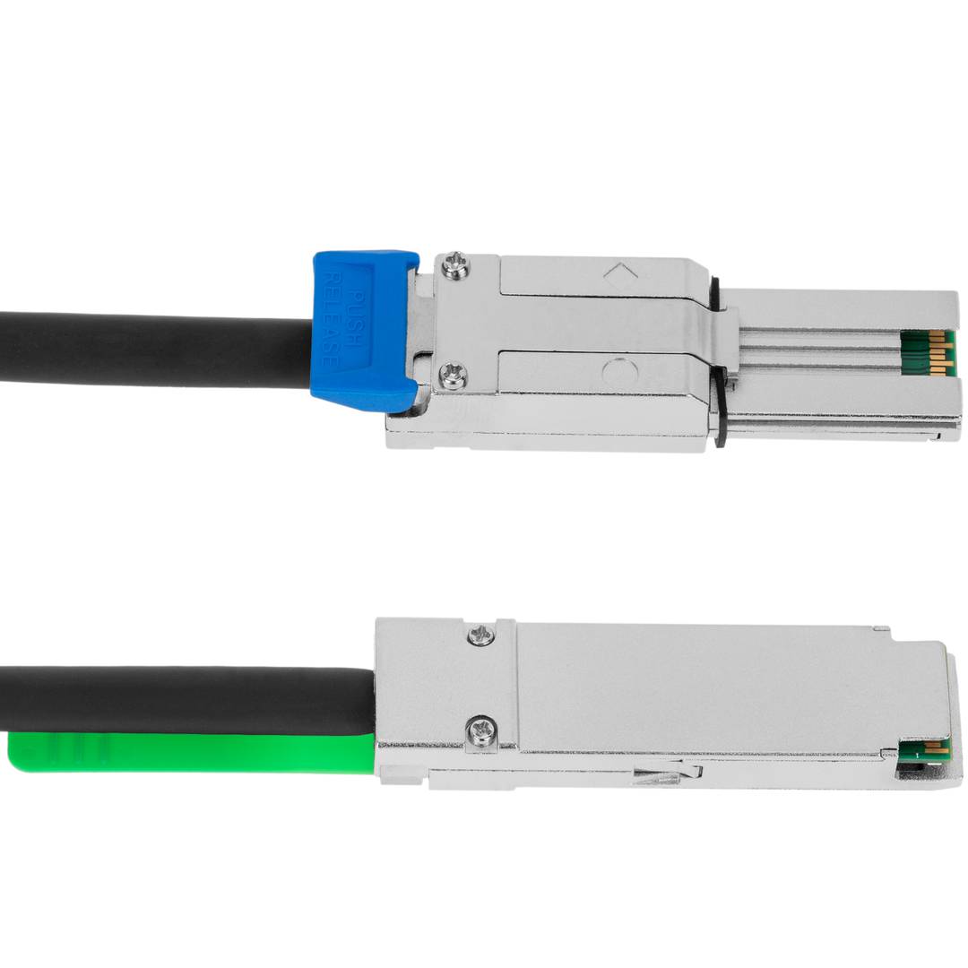 Cabo QSFP + SFF-8436 para SFF-8088 MiniSAS 2m