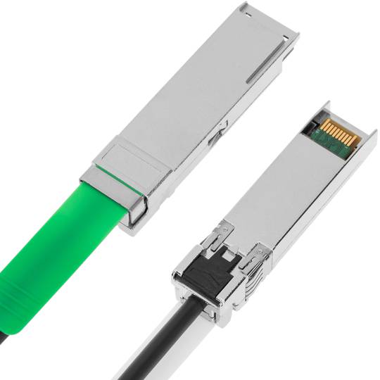 Cable QSFP + SFF-8436-4 SFP + SFF-8431 de 40 Gigabit de 2m