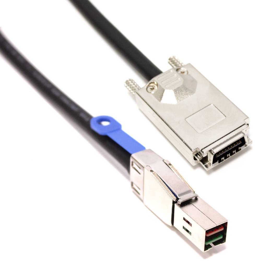 Kabel MiniSAS-HD SFF8644 do SAS-4X SFF8470 2m