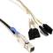 Kabel MiniSAS-HD SFF8644 na SATA 7pin 1m