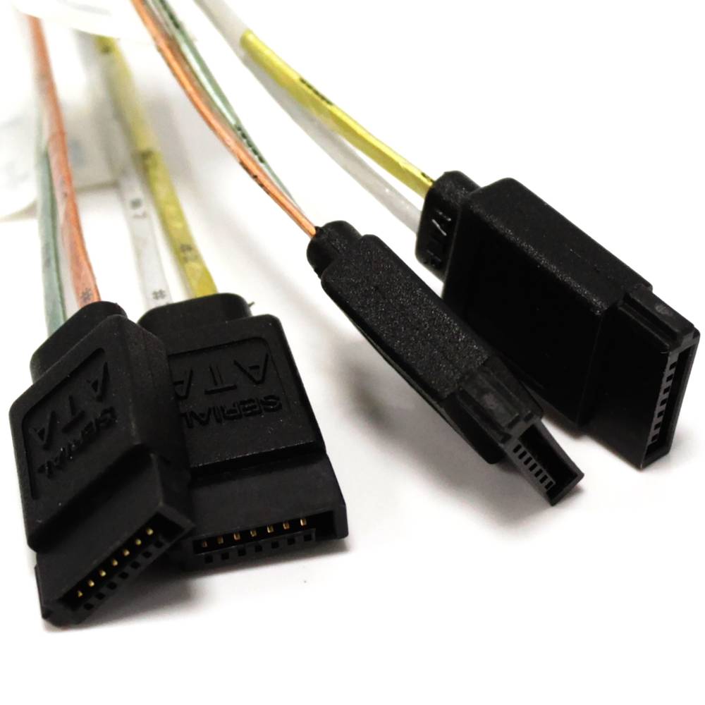 Kabel MiniSAS-HD SFF8644 na SATA 7pin 1m