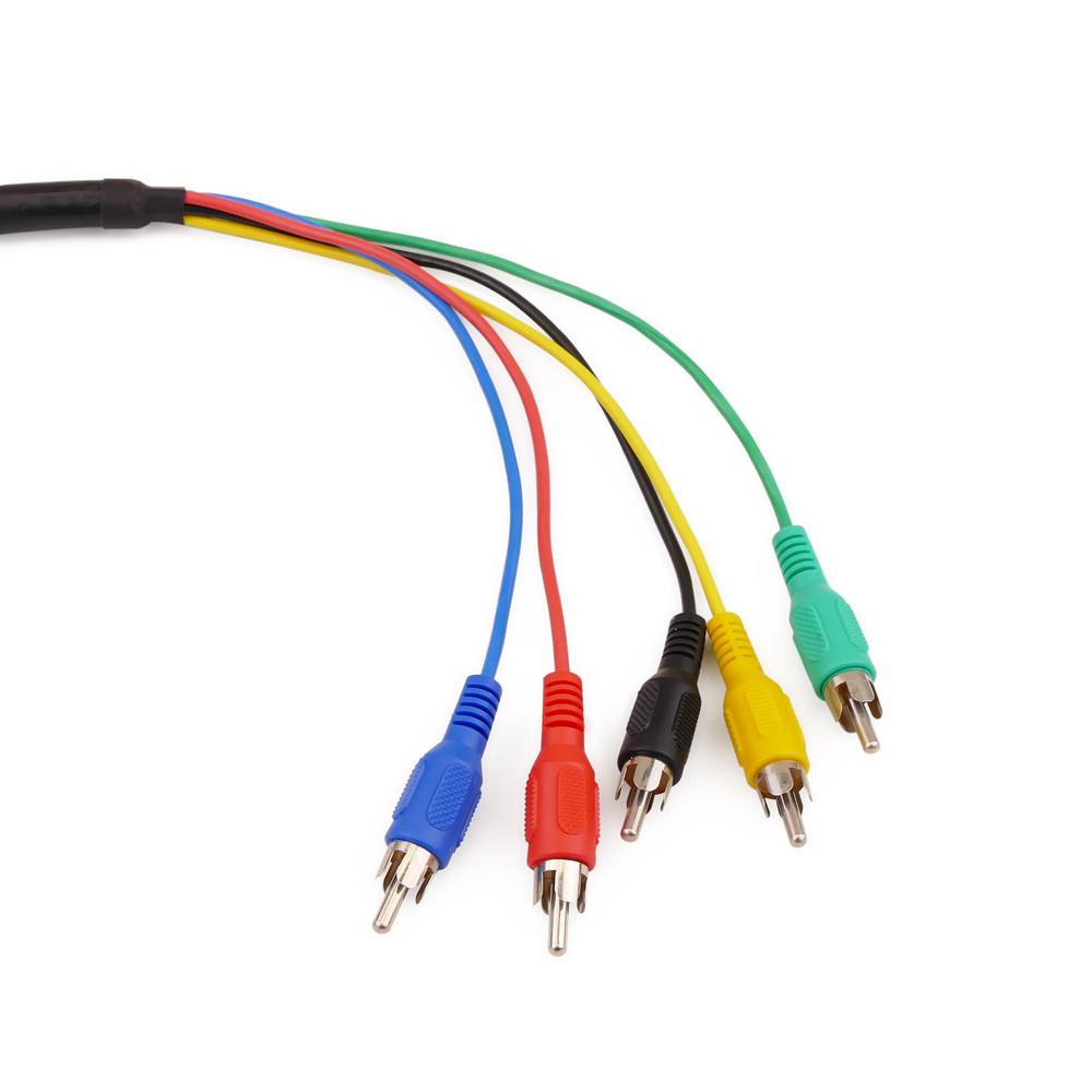 Cable Vídeo RGB 5xRCA a Euroconector (M/M) 1.8m