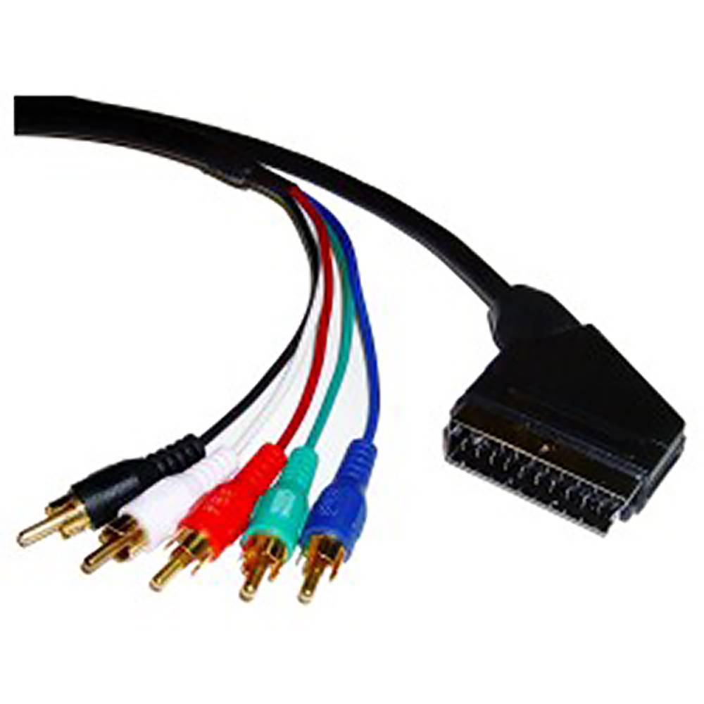 Cable Video RGB Scart 5xRCA (M/M) 20m