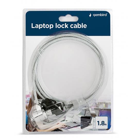 Cable de seguridad para portátil Gembird con llave