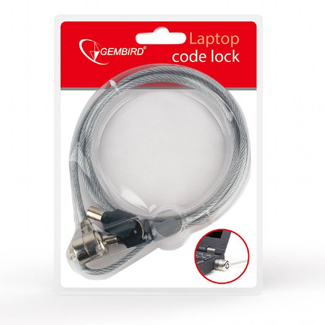 Cable de seguridad para portátil Gembird con llave