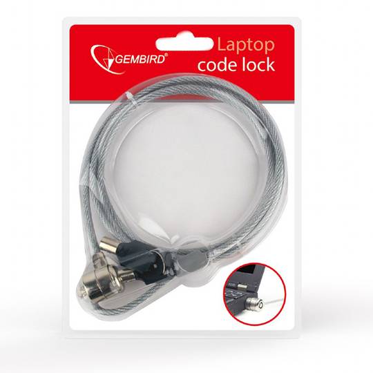 Cable de seguridad para portátil Gembird con llave