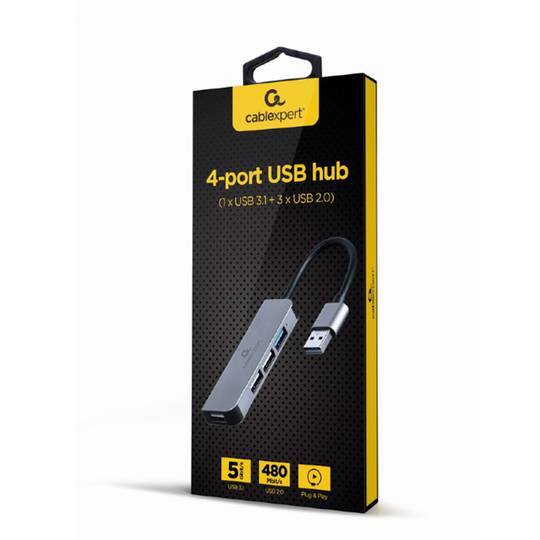 Hub USB avec 4 ports 1xUSB 3.1 et 3xUSB 2.0 de Gembird