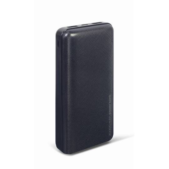 Gembird 20000mAh external battery with 1x micro-USB connection to 2x USB-A connections