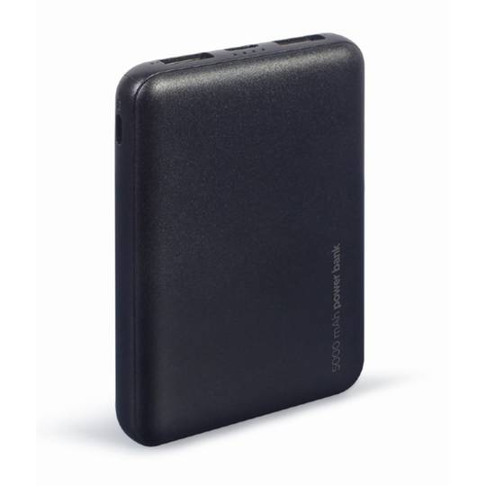 Bateria externa Gembird 5000mAh com 1x conector micro-USB para 2x conectores USB-A