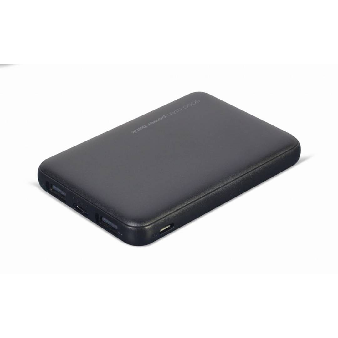 Bateria externa Gembird 5000mAh com 1x conector micro-USB para 2x conectores USB-A