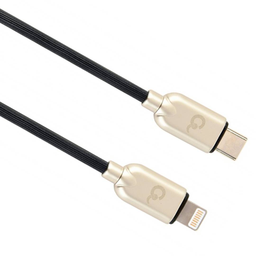 Cabo Gembird USB tipo C 2.0 com conector macho iluminando tecido trançado de 1 m