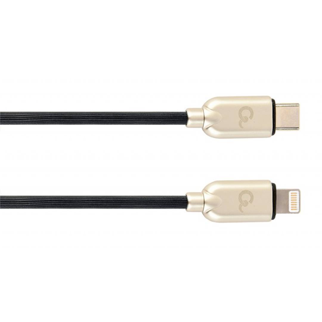 Cabo Gembird USB tipo C 2.0 com conector macho iluminando tecido trançado de 1 m