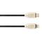 Cabo Gembird USB tipo C 2.0 com conector macho iluminando tecido trançado de 1 m