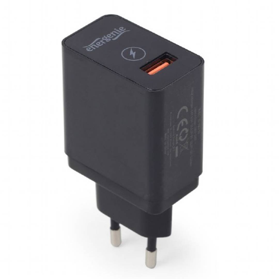 Carregador USB Gembird de 3A amb port per a càrrega ràpida