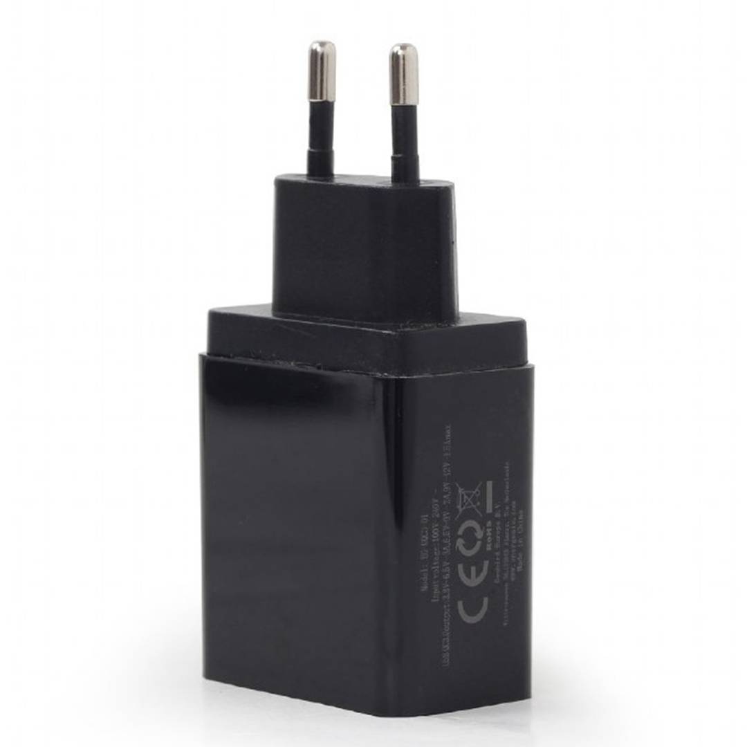 Carregador USB Gembird de 3A amb port per a càrrega ràpida