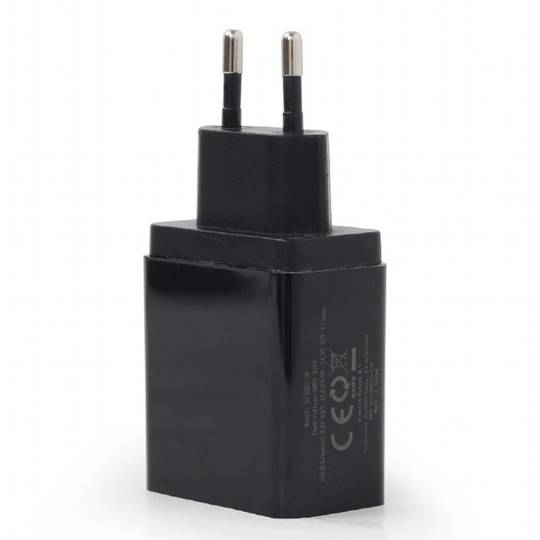 Carregador USB Gembird de 3A amb port per a càrrega ràpida